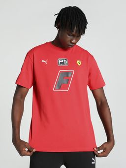 Puma - Ferrari Race Garage Crew Mens Red T-Shirt
