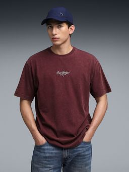 Puma - House Of Graphics Men's Relaxed Washed T-Shirt - Red