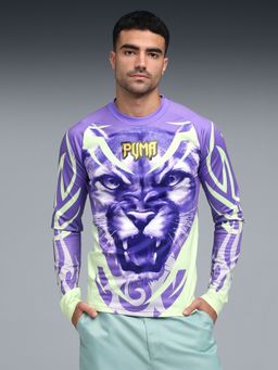 Puma - Men's All-Over-Printed Tricot T-Shirt - Purple