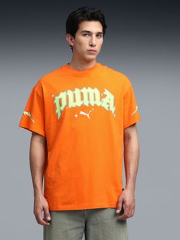 Puma - Rick And Morty Men's Oversized T-Shirt - Orange
