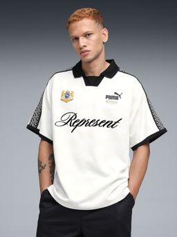 Puma - Represent King Men's Relaxed Fit Polo T-Shirt - White