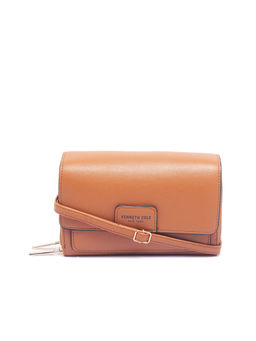Kenneth Cole - Women's Brown Sling Zip Around Sling Bag