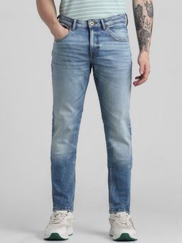 Jack & Jones - Blue Glenn Slim Fit Low Rise Stretch Jeans
