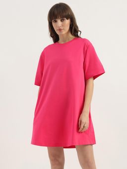United Colors of Benetton - Pink Solid Regular Dress