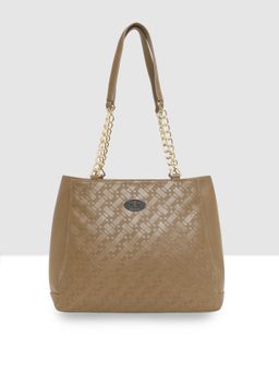 ESBEDA - Coffee Brown Color Embossed Textured Handbag for Women