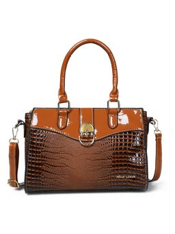 Pelle Luxur - Stylish Brown Satchel Bag for Women (M)