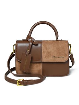 Pelle Luxur - Stylish Light Brown Sling Bag for Women (M)