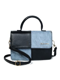 Pelle Luxur - Stylish Black/Sage Sling Bag for Women (M)