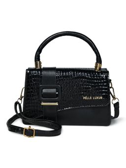 Pelle Luxur - Stylish Black Sling Bag for Women (S)