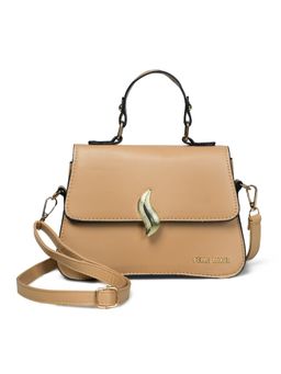 Pelle Luxur - Stylish Khaki Sling Bag for Women (S)