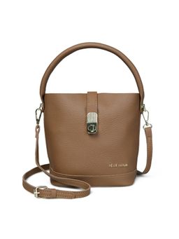 Pelle Luxur - Stylish Khaki Sling Bag for Women (M)