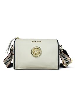 Pelle Luxur - Stylish Off-White Sling Bag for Women (M)