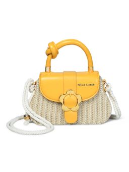 Pelle Luxur - Stylish Yellow Sling Bag for Women (S)