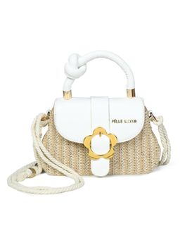 Pelle Luxur - Stylish White Sling Bag for Women (S)
