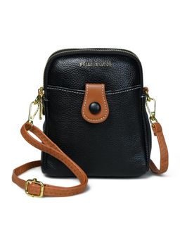 Pelle Luxur - Stylish Black Sling Bag for Women (S)