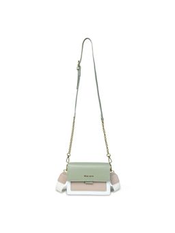 Pelle Luxur - Stylish Olive/Brown/White Sling Bag for Women (S)
