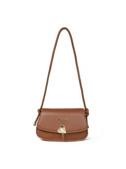 Pelle Luxur - Stylish Mid Brown Sling Bag for Women (S)
