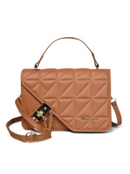 Pelle Luxur - Stylish Tan Sling Bag for Women (M)