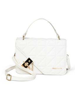 Pelle Luxur - Stylish White Sling Bag for Women (M)