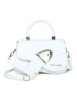 Pelle Luxur - Stylish White Sling Bag for Women