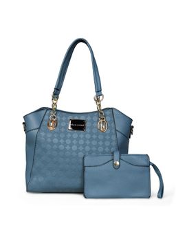 Pelle Luxur - Stylish Sage Satchel Bag for Women with Pouch (Set Of 2) (M)