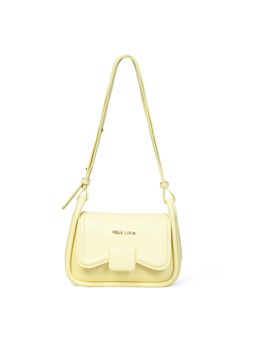 Pelle Luxur - Stylish Lemon Yellow Sling Bag for Women (S)