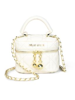Pelle Luxur - Stylish White Sling Bag for Women (S)