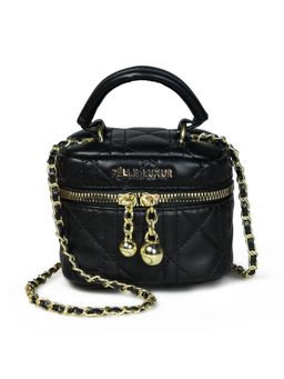 Pelle Luxur - Stylish Black Sling Bag for Women (S)