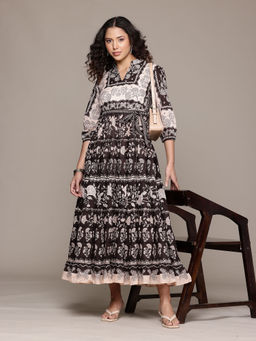 Label Ritu Kumar - Brown Liliana Maxi Dress