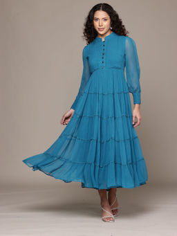 Label Ritu Kumar - Blue Rhea Maxi Dress