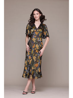 Label Ritu Kumar - Black Naila Midi Dress