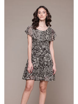 Label Ritu Kumar - Black Valerie Short Dress