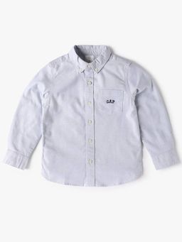 GAP - Boys' Button-Down Collar Full-Sleeve Casual Shirt