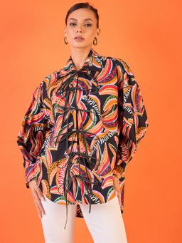Uptownie - Women's Multi-Colour Abstract Shirt