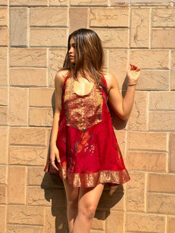 RAISHAA - Red Briar Rose Mini Dress