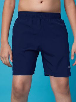 LYCOT - Boys Athletic All Purpose Navy Solid Sports Shorts