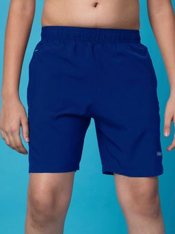 LYCOT - Boys Athletic All Purpose Blue Solid Sports Shorts