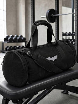 Bewakoof - Official Dc Unisex Black Batman Printed Duffle Bag