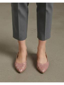Koblerr - Peach Women's Slingback Block Sandals Heels