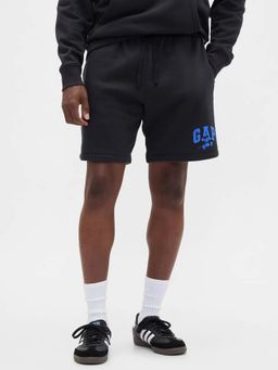 GAP - Men Black Knitted Mid Waist Shorts