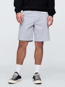 GAP - Men Grey Cotton Mid Waist Shorts