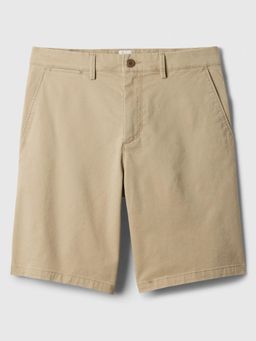 GAP - Men Brown Cotton Mid Waist Shorts