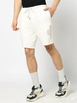 GAP - Men White Cotton Mid Waist Shorts