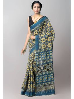 Unnati Silks - Multi Pure Mulmul Soft Cotton Saree with Unstitched Blouse