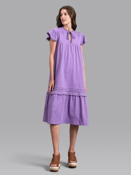 Beverly Hills Polo Club - Purple Beachy Little Boho Dress