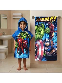 Athom Living - Marvel Theme Kids Bath Towel & Poncho Hooded (Pack of 2)