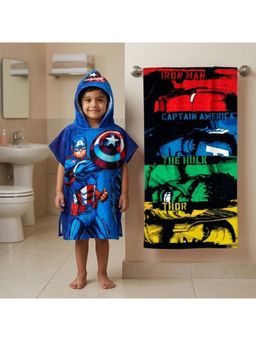 Athom Living - Marvel Theme Kids Bath Towel & Poncho Hooded (Pack of 2)