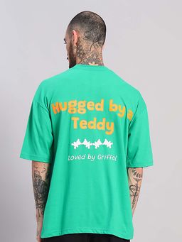 Griffel - Green Oversized Hugged by a Teddy Edition T-Shirt
