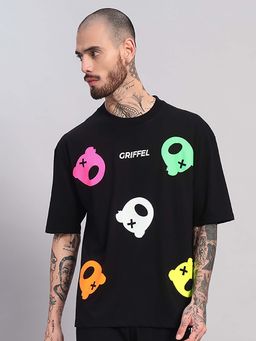 Griffel - Multi-Color Skull Print T-Shirt