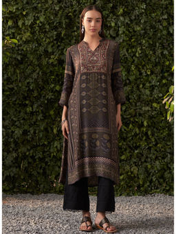 Lakshita - Green Printed Shantoon Designer Kurti for Women